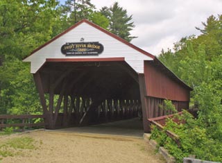 North Conway NH area covered bridge - Swift River Bridge in Conway NH
