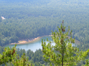View of Echo Lake from Cathedral Ledge