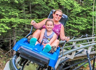 Mountain Coaster at Attitash Mountain Resort in Bartlett NH