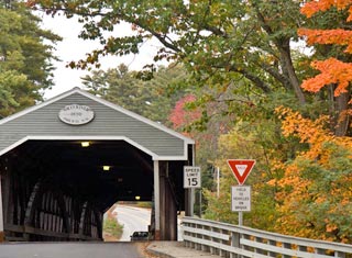 Swift River covered bridge in Conway NH