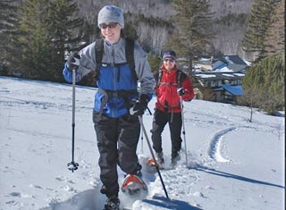 Snowshoeing at Great Glen Trails Outdoor Center