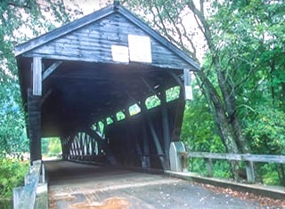 North Conway NH area covered bridge in Ossipee NH