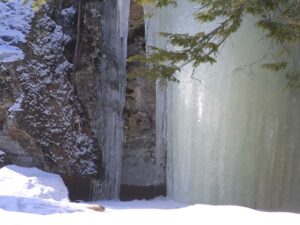Winter at Diana's Baths waterfalls