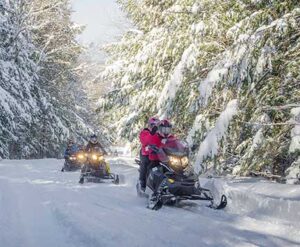 snowmobiling north conway