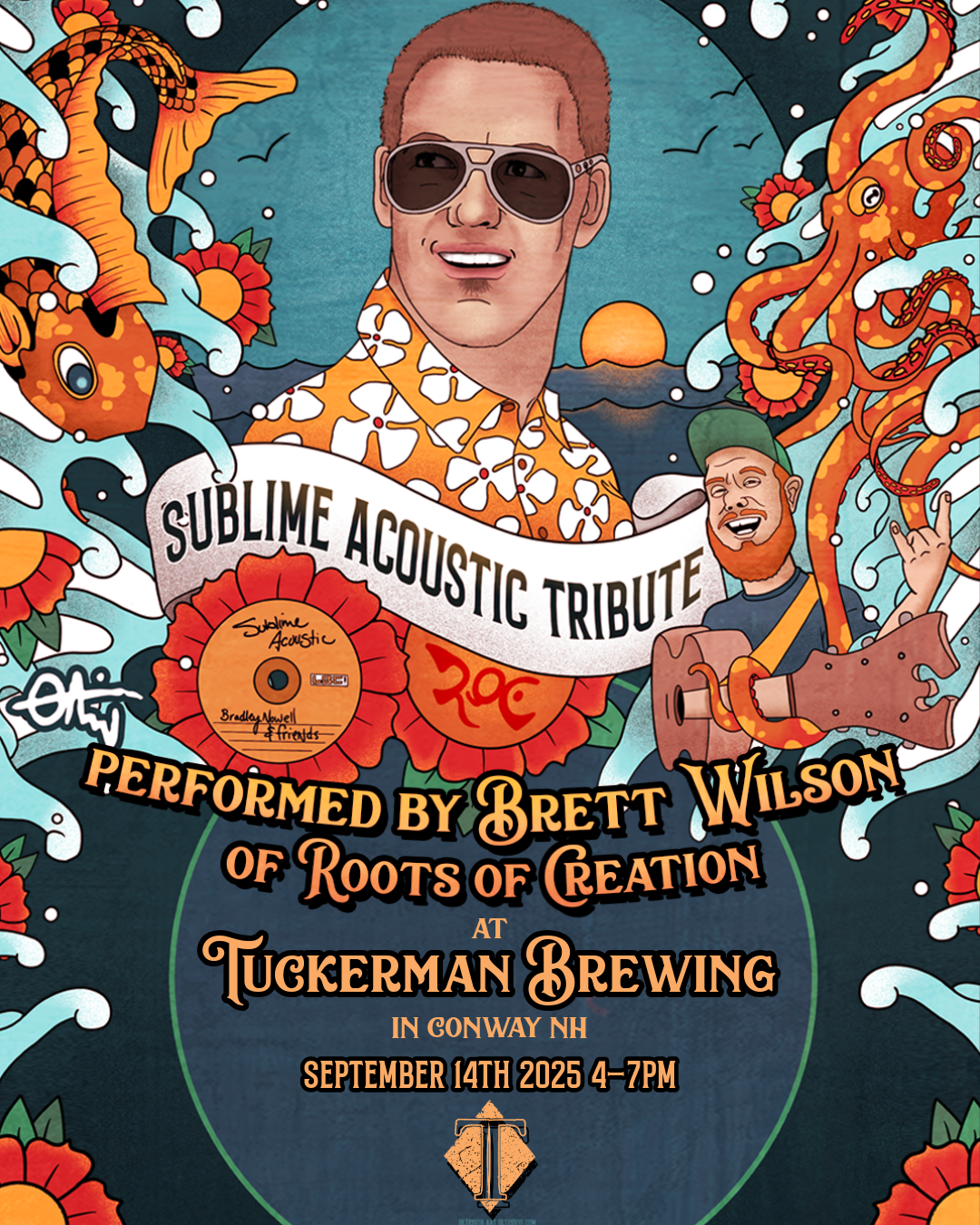 Sublime Acoustic Tribute by Brett Wilson at Tuckerman Brewing