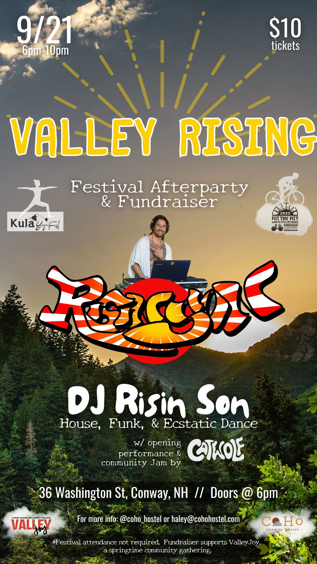 Valley Risin: DJ, Dance, and After Party!