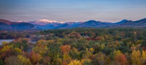 white mountain fall foliage