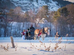 north conway winter wedding