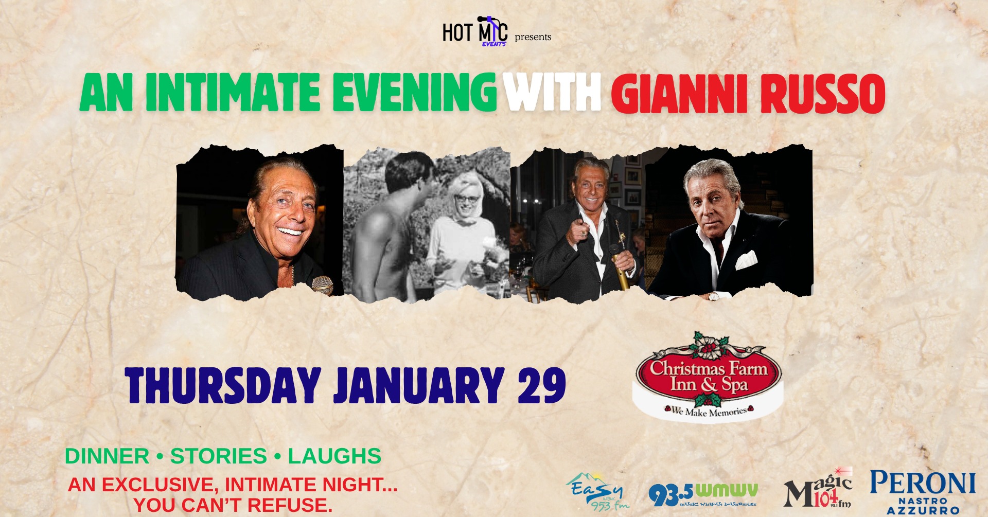 Stories, Songs & Supper with Hollywood's Godfather: Gianni Russo (Carlo Rizzi)