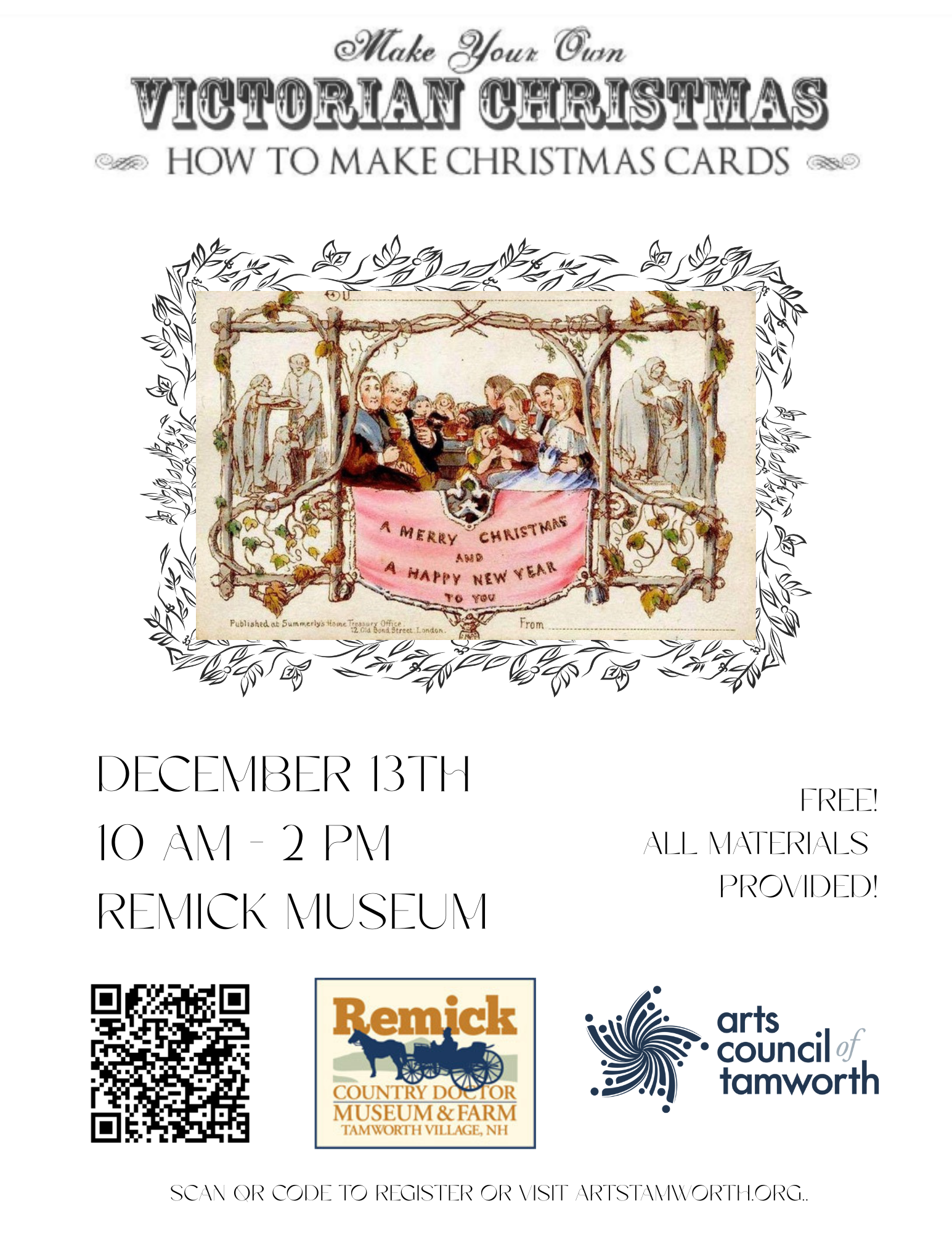 Victorian Christmas Card Making Workshop