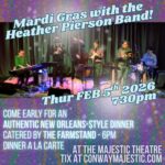 Mardi Gras with the Heather Pierson Band! - And come early for a NOLA dinner catered by THE FARMSTAND
