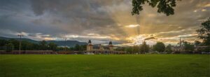 spring north conway sunset