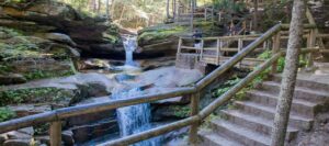 white mountain waterfalls