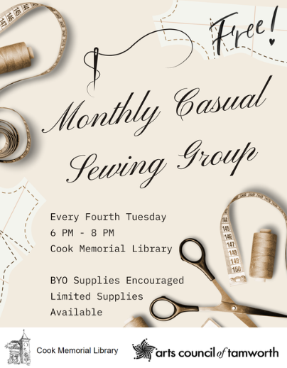 Monthly Casual Sewing Group