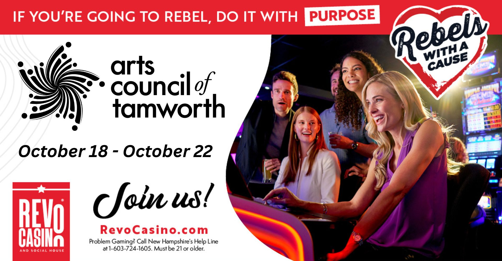 Arts Council of Tamworth Fundraiser with Revo Casino of Conway