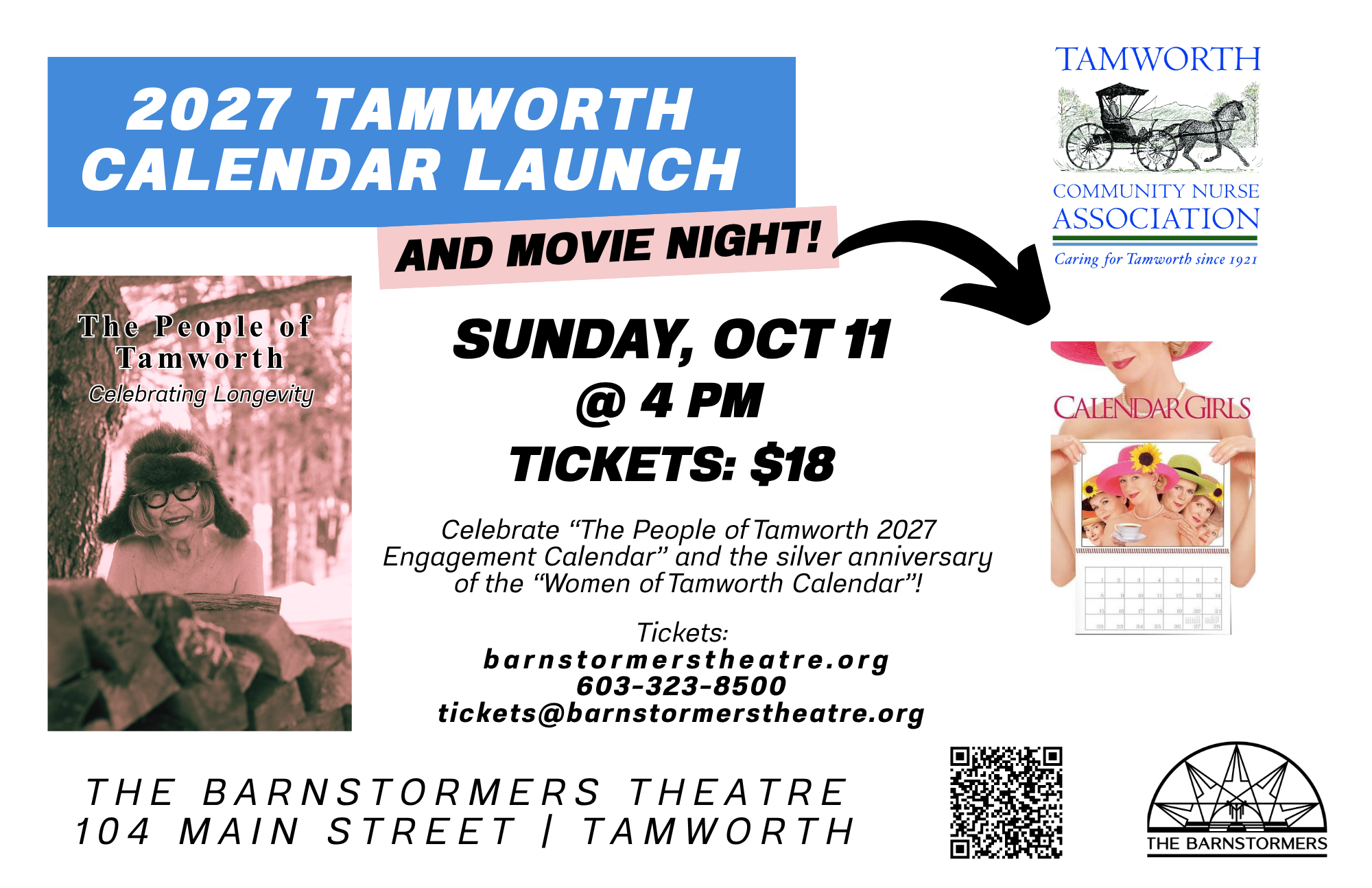Tamworth Calendar Launch and Movie Night